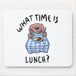 Mousepad Que horas é o almoço