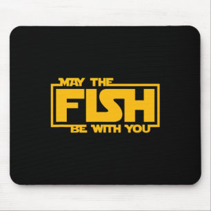 Mousepad Que o Peixe Esteja Contigo - Pesca Divertida