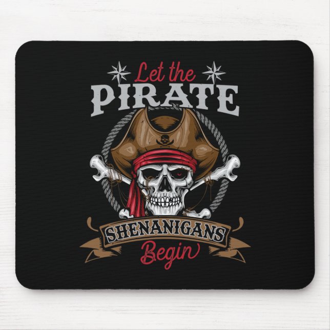 Mousepad Que Os Piratas Shenanigans Comecem O Hallowee Do E (Frente)