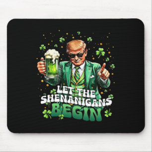 Mousepad Que os Shenanigans comecem a Rua engraçada de Patr