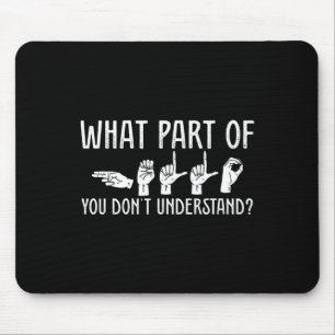 Mousepad Que parte de vocês não entende professor de Design
