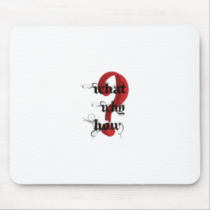 Mousepad que porque como vintage do ponto de interrogação