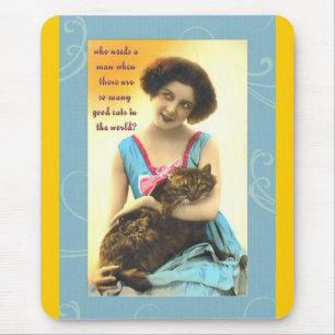Mousepad que precisa de um homem com tantos gatos bons