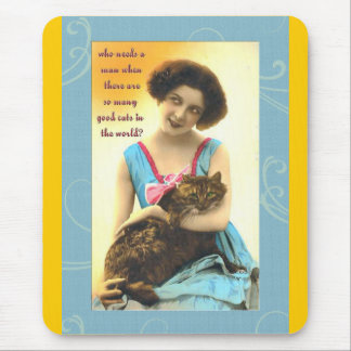 Mousepad que precisa de um homem com tantos gatos bons