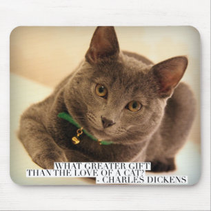 Mousepad Que presente maior que o amor de um gato?