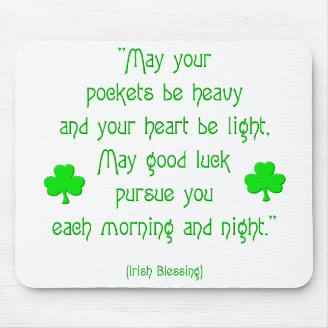 Mousepad Que seus bolsos sejam pesados... (Frente)