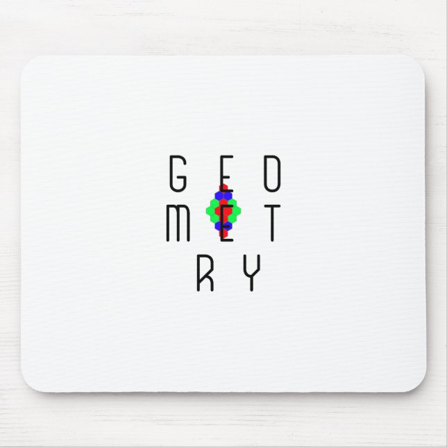 Mousepad Quebra-cabeça de Arte de Ilusões Ópticas Geométric (Frente)