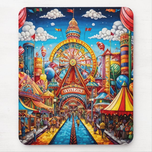 Mousepad Quebra-cabeça de Carnaval (Frente)