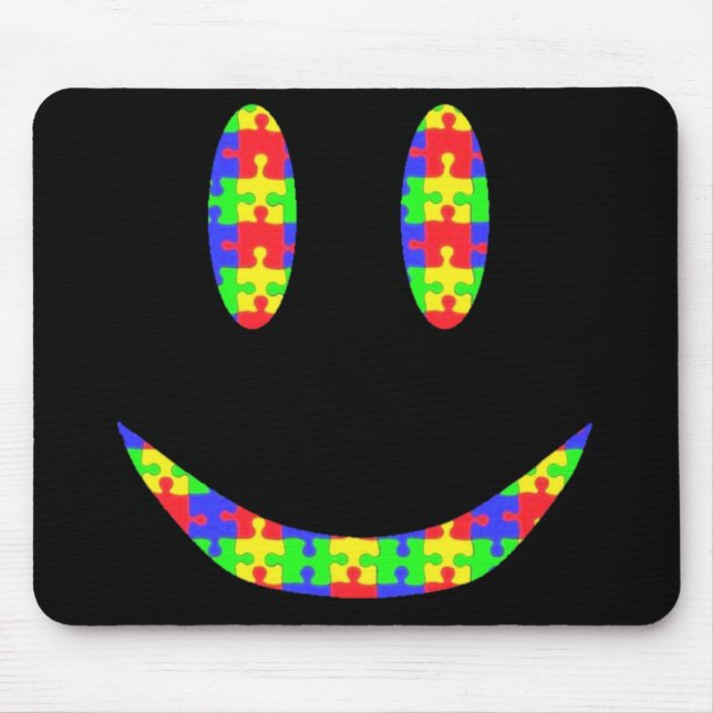 Mousepad Quebra-cabeça do sorriso (Frente)
