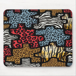 Mousepad Quebra-cabeça Estampa Animal Rockabilly RAB