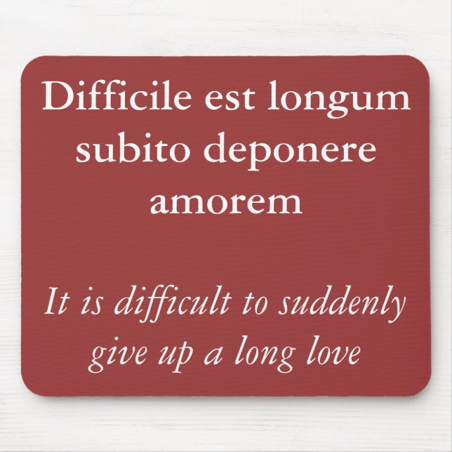 Mousepad Quebra - citação de Catullus (Frente)