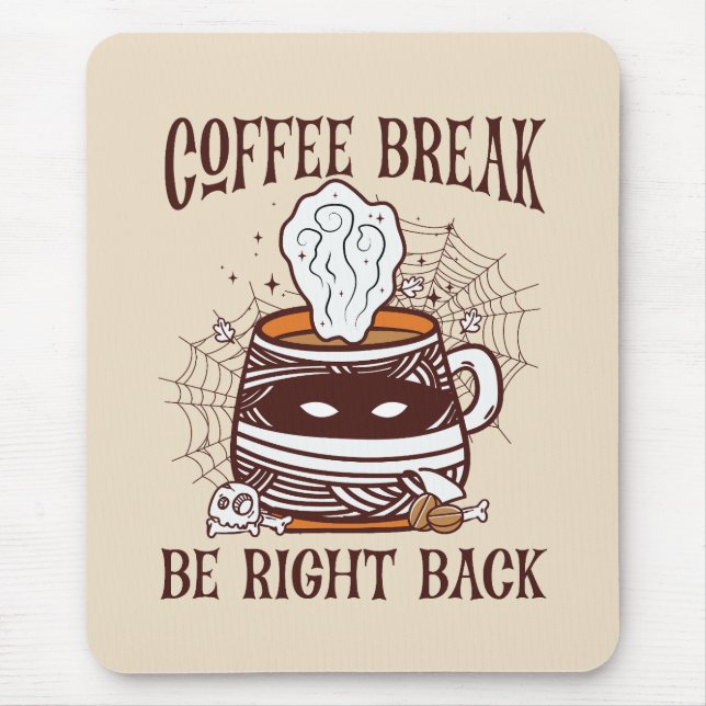 Mousepad Quebra de Café - Tema do Halloween (Frente)