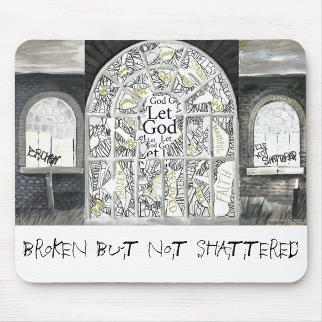 Mousepad QUEBRADO MAS NÃO QUEBRADO (Frente)