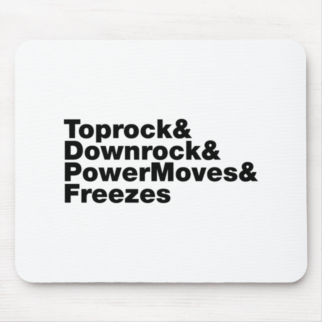 Mousepad Quebrando Movimentos (Breakdancing) (Frente)