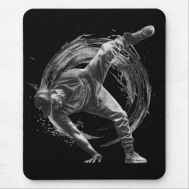 Mousepad Quebrar Estilo Urbano Movimento Monocromático