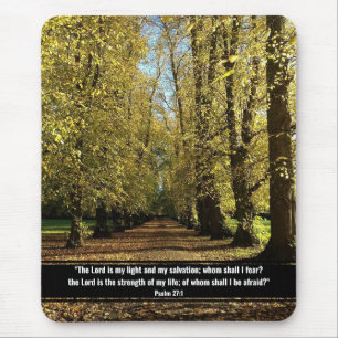 Mousepad Queda, cena de Wodland iluminada pelo sol