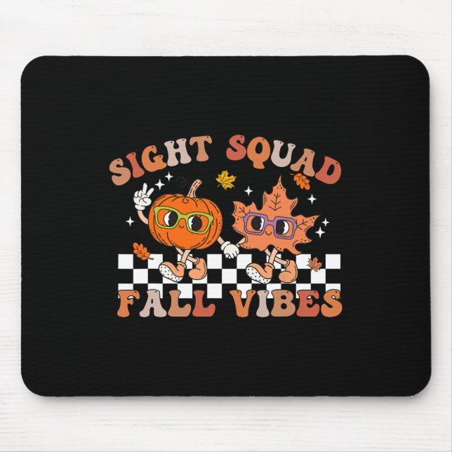 Mousepad Queda de Esquadrão da Vista Vibes Pumpkin Queda Fo (Frente)