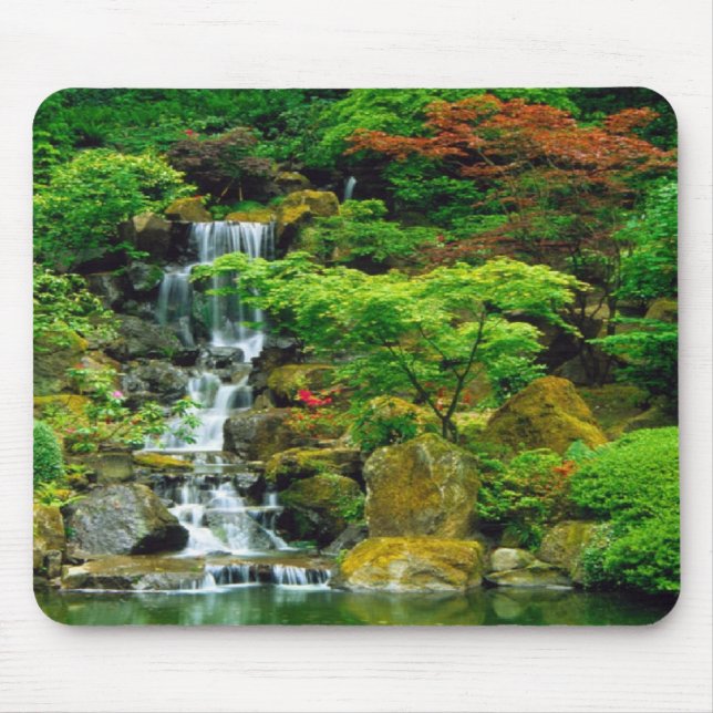 Mousepad Queda majestosa de Fallwater da água " (Frente)