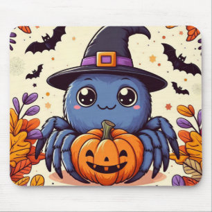 Mousepad Queda/outono/aranha/bruxa/halloween