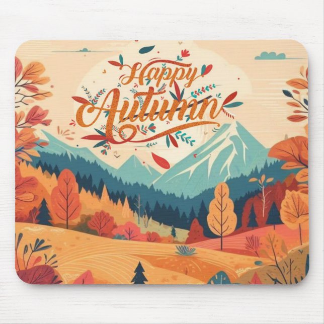 Mousepad Queda/outono/folhas/cor (Frente)