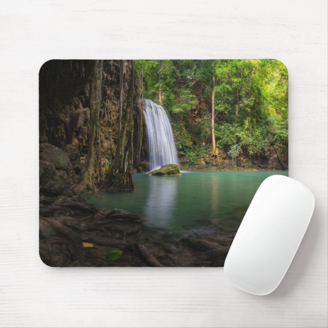 Mousepad Quedas | Primavera RainForest Waterfall Tailândia (Com mouse)