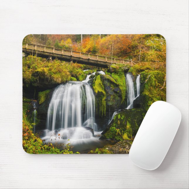 Mousepad Quedas | Triberg Waterfall, Alemanha (Com mouse)