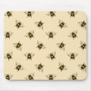 Mousepad Queen Bee Pattern
