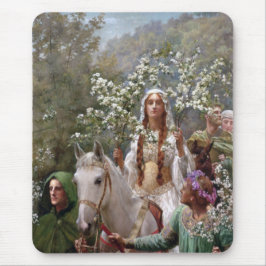 Mousepad Queen Guinevere's Maying (by John Collier)
