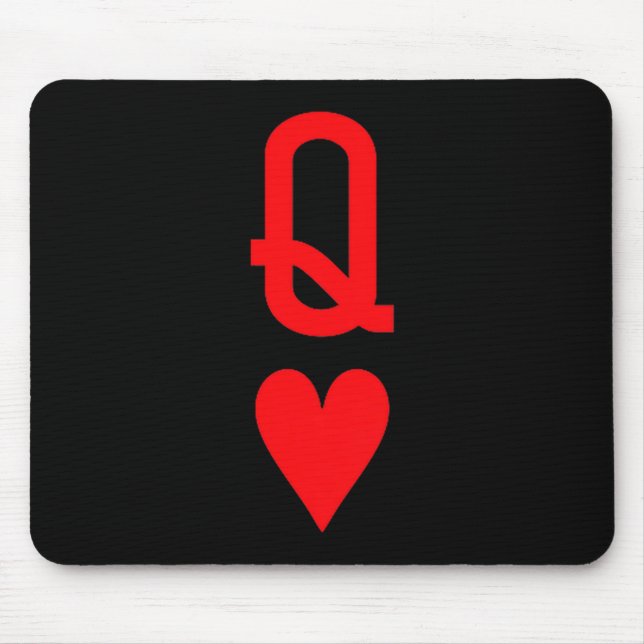 Mousepad Queen Of Hearts King Of Heart Couple Matching Wome (Frente)