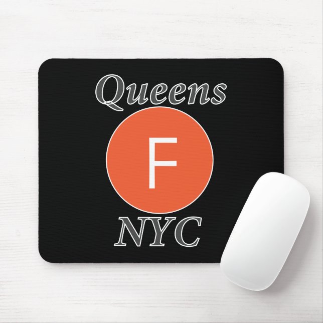 Mousepad Queens NYC F Train (Com mouse)