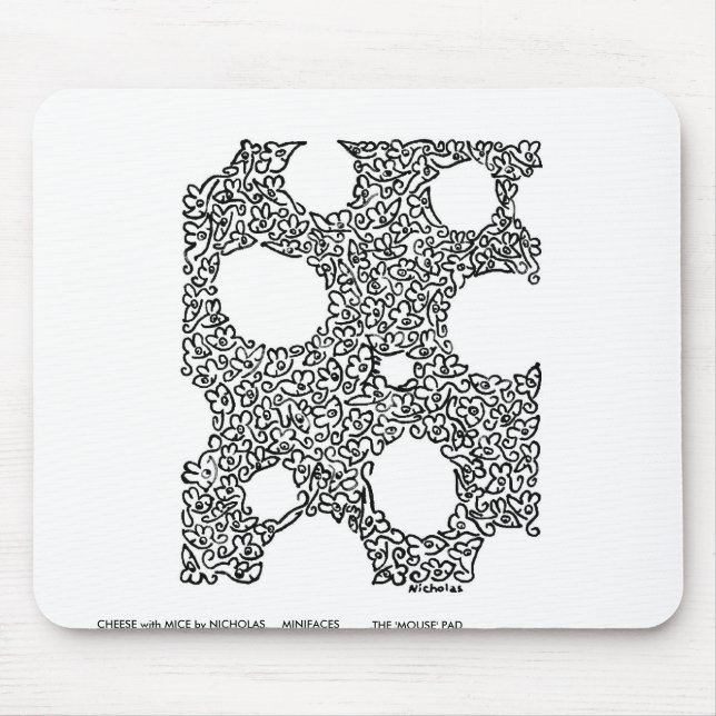 Mousepad QUEIJO com os RATOS por NICHOLAS (Frente)