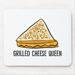 Mousepad Queijo grelhado Rainha Engraçada Engraçado Queijo 