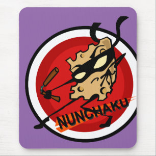 MOUSEPAD QUEIJO NINJA COM PÁGINA DE MOUSE VERTICAL