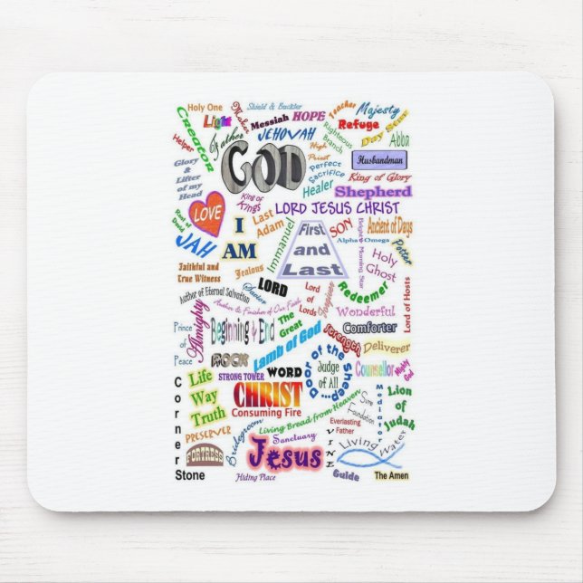 Mousepad Quem é… nomes do deus (Frente)