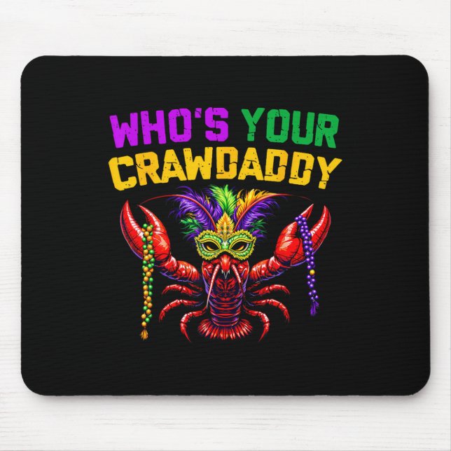 Mousepad Quem é o seu Crawdaddy Crawfish Jester Miçanga Eng (Frente)