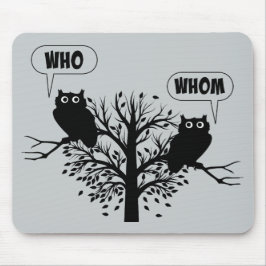 Mousepad Quem quem corujas do humor da gramática
