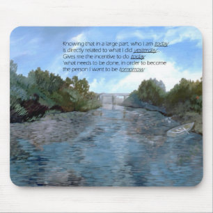 Mousepad Quem sou hoje Inspirador