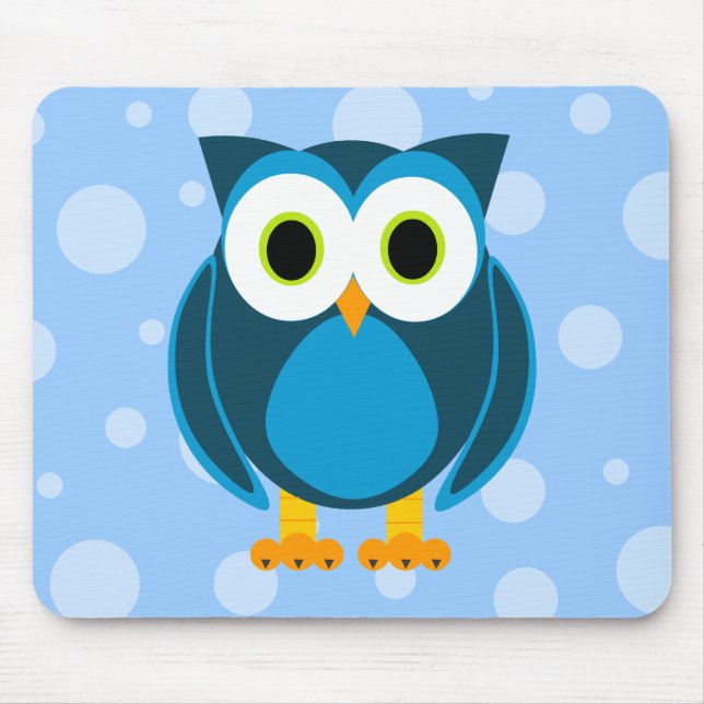 Mousepad Quem? Sr. Coruja Desenhos animados (Frente)