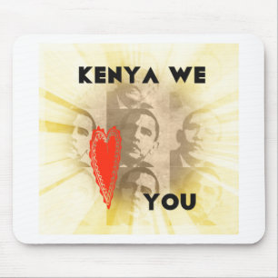 Mousepad Quênia Nós Amo Você Design De Arte Perspectiva