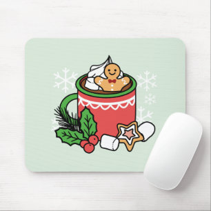 Mousepad Quente quente com a queda de neve chamada de cacau