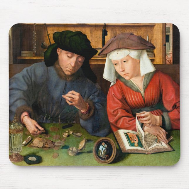 Mousepad Quentin Matsys - O Moneylender e sua esposa (Frente)