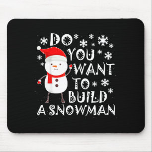 Mousepad Quer Construir Um Boneco de Neve Doce Boneco de Ne