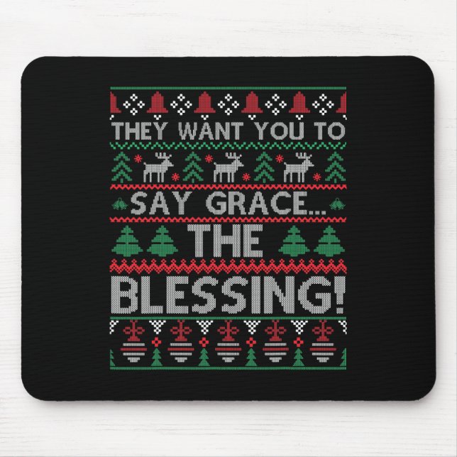 Mousepad Querem Que Digam A Grace A Bênção Do Chris Feio (Frente)