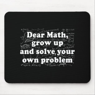 Mousepad Querido Diversão De Matemática De Volta Para O Pro