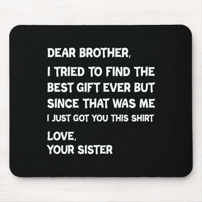 Mousepad Querido irmão eu tentei encontrar mas desde aquele (Frente)