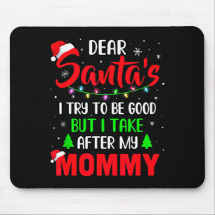 Mousepad Querido Papai Noel Eu Tentei Ser Bom Mas Meu Natal