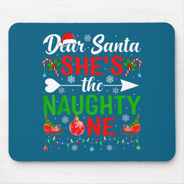 Mousepad Querido papai noel o travesso casais natal (Frente)