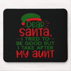 Mousepad Querido Papai Noel, tentei ser boazinha, mas eu pe