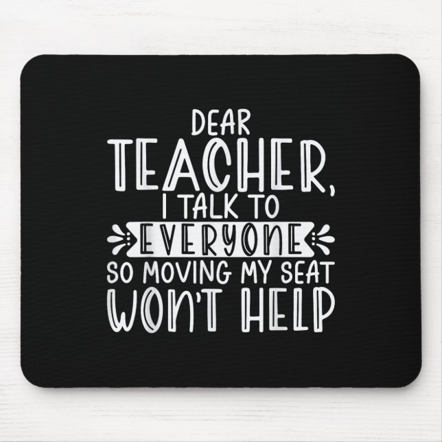 Mousepad Querido Professor Eu Falo Com Todos Engraçado De V (Frente)