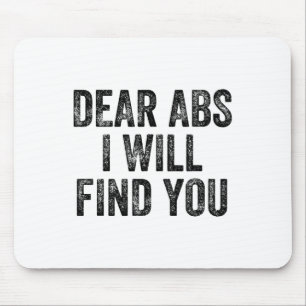 Mousepad Queridos Abs Eu Vou Te Encontrar Fisiculturista Ha
